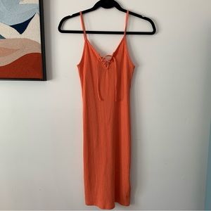 TOPSHOP Orange Mini Dress 🧡